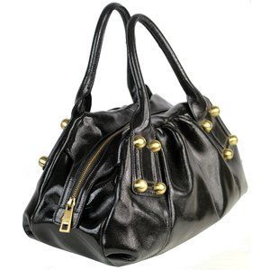 Kate Landry 100% Cow Leather Black Patent